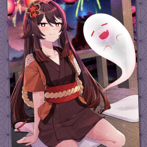 Summer Hu Tao A4 Print