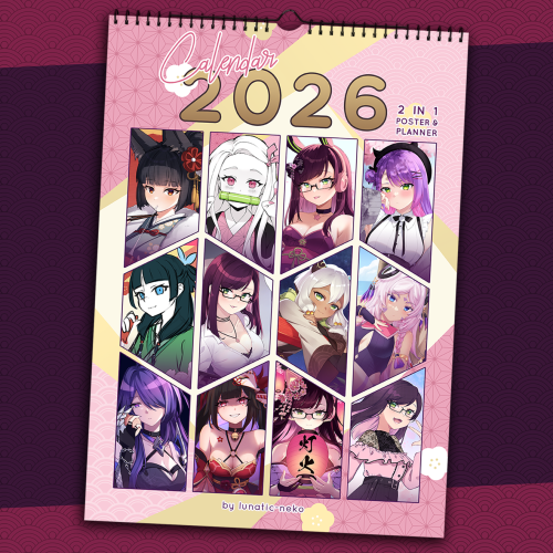 2in1 Poster & Planner Calendar 2026