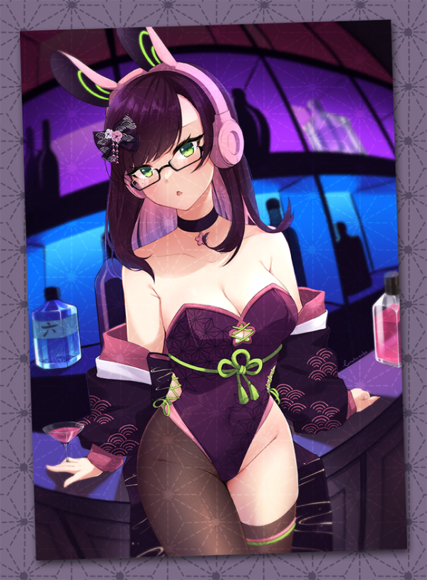 Bar Bunny Runeko Art Print