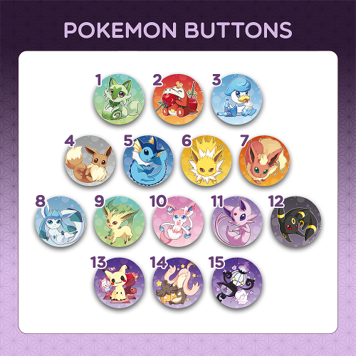 ButtonsPokemon Pokemon Buttons