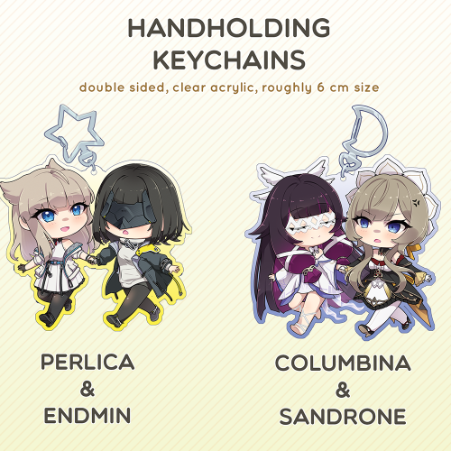 CoupleKeychains Handholding Acrylic Keychains